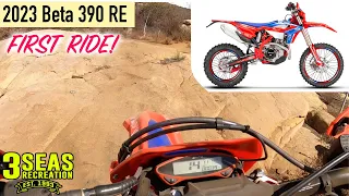 2023 Beta 390 Race Edition motorcycle in action! First Ride 3 Seas Recreation