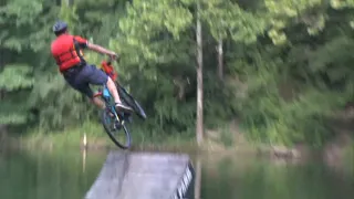 Griffin Bike Park lake jump