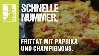 Schnelles Frittata-Rezept mit Paprika und Champignons italienischer Art von Steffen Henssler