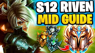 How To 1v5 CARRY as RIVEN MID in Season 12! (EVERY GAME) Riven Guide for Dummies