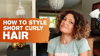 HOW TO STYLE SHORT CURLY HAIR // Как уложить короткие кудрявые волосы