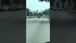 Raw video: Driver hits motorcycle after Sarasota confrontation