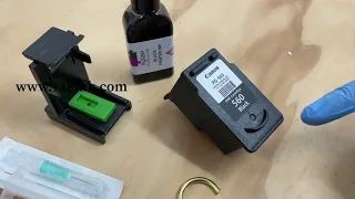 How to refill a Canon 560 Black ink cartridge like a professional the easy way