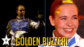 FUTURISTIC & UNIQUE Ukrainian Act Wins The GOLDEN BUZZER! You've Never Seen An Audition Like This!