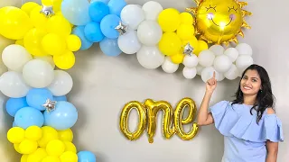 Sunshine Theme Balloon Decorations for Birthday & Baby Shower