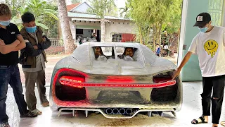 Full 10 Days Build Complete rear light system for homemade Bugatti from epoxy