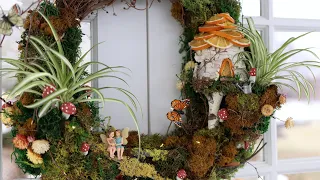 Making a Fairy Garden on a Wreath! 🧚‍♀️💚✨ // Garden Answer