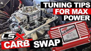 MSD 6014 LS Carburetor swap tuning - Easy programming tips!!!