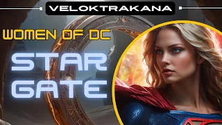 DC Female Superheroes at a Star Gate