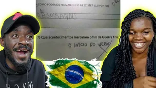 Professora Moçambicana🇲🇿 VENDO as respostas mais ENGRAÇADAS de alunos Brasileiros🇧🇷