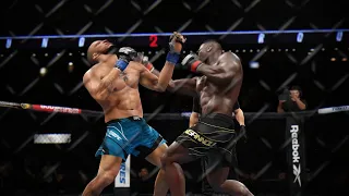 Ngannou vs Gane - UFC 270 Heavyweight Title Bout Sim - UFC 1/22/2022 Full Match - (UFC 4)