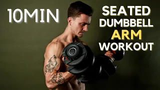 SEATED DUMBBELL ARM WORKOUT // 10 minute // For limited mobility