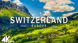 FLYING OVER SWITZERLAND (4K UHD) - Relaxing Music Along With Beautiful Nature Videos - 4K Video