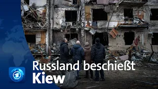 Angriff auf die Ukraine: Erste russische Einheiten in Kiew