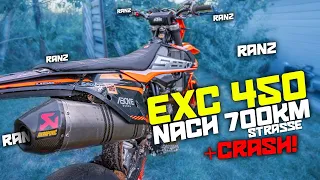 KTM EXC nach 700KM Straße