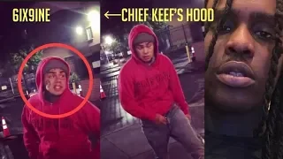 He Wildin: Tekashi 6ix9ine Pulls Up To Chief Keef's Neighborhood 'O Block' In Chicago!