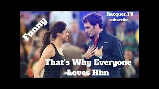 [ Best moment you never seen ] Tennis. Roger Federer - TOP EVER FUNNY Moments (part 1)