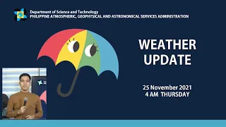 Public Weather Forecast Issued at 4:00 AM November 25, 2021