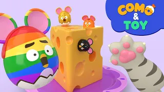 Como | Egg Mouse 3 | Learn colors and words | Cartoon video for kids | Como Kids TV