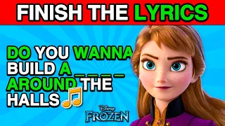 Disney Fans Finish The Lyrics Quiz | Most popular Disney Songs.