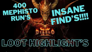 400 Mephisto Runs Insane Drops DIABLO 2  RESURRECTED #diablo2 #d2r #diablo2resurrected #viral #epic