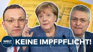 CORONA in Deutschland: Merkel & Spahn weiter gegen generelle COVID-19-Impfpflicht