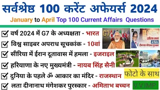 January To April  Current Affairs 2024 | Current Affairs 2024