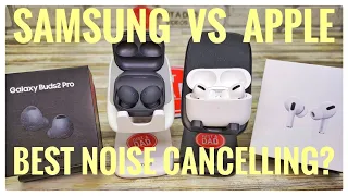 Apple AirPods Pro VS Samsung Galaxy Buds 2 Pro Comparison.  SAMSUNG BEATS APPLE!!!!