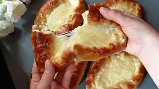 Georgian Bread with Mozzarella & Feta Cheese / Khachapuri