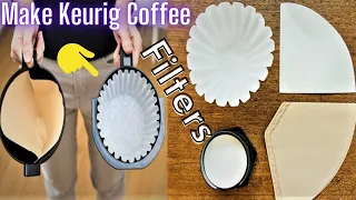 Diy : How to make Keurig K Cup coffee filters || Ekobrew homemade paper filter