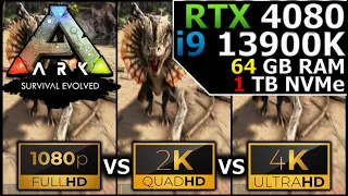 Ark Survival Evolved | 1080p vs 1440p vs 2160p | RTX 4080 | i9 13900K | 64GB RAM | 1TB NVMe