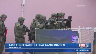 Task Force Raids Illegal Gambling Den