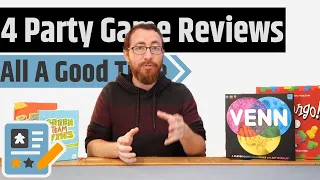 4 Quick Party Game Reviews - Green Team Wins, Pinpoint, Venn & Ubongo 3D