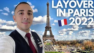 CANCELLED FLIGHT IN PARIS, FRANCE 🇫🇷 | FLIGHT ATTENDANT LIFE 2022