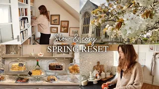 Spring reset 🌸🦊 Cleaning home, blossoming English countryside & cute tea room slow living vlog