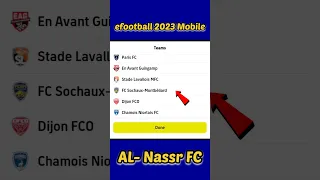 AL - Nassr FC | How to Select Al - Nassr Jersey efootball 2023 mobile