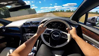 POV of Driving the new Bentley Bentayga V8 Facelift 2021, Start up, and Go Pro Exhaust Footage