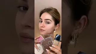 Full face of Dior makeup