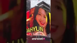 mina's face on billboard in time square #shorts #twice