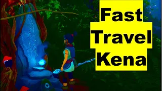 Fast Travel in Kena: Bridge of Spirits, Warp