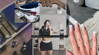 a Saturday morning in my life | nail appointment + pilates + car accident update