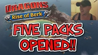 Dragons - Rise Of Berk #63: FIVE PACKS!!! CHAMPION UPGRADE!!!!