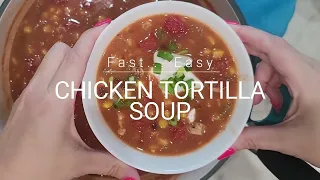 Easy Chicken Tortilla Soup Recipe