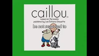 Caillou Season 1 Episode 20 Caillou and Gilbert 01 be not supposed to