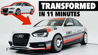 Building an Audi S4 | From STOCK to 422WHP in 11 minutes | ECS Tuning