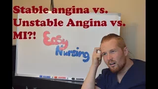 Angina vs Myocardial Infarction - NCLEX Review for the RN LVN nursing student