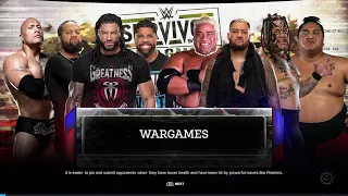 THE BLOODLINE VS THE BLOODLINE IN A MASSIVE WARGAMES MATCH AT SURVIVOR SERIES | WWE2K24 FULL MATCH