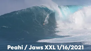 45 foot Jaws Peahi XXL January 16, 2021 1-16-2021 Shot in 4K