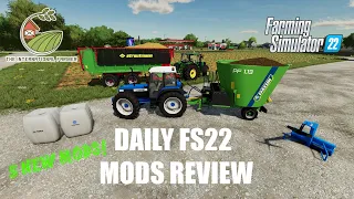 New Mods for FS22 Cross Platform! (New tractor, mixer, forage wagon and more!)