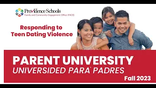 Parent University Responding to teen dating violence